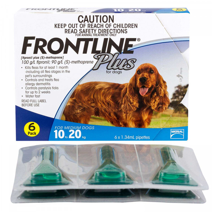 ストロングハートプラス・チュアブルとフロントラインプラス中型犬用