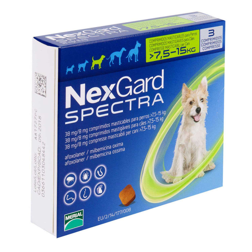 ネクスガードスペクトラ中型犬用7.5~15kg未満