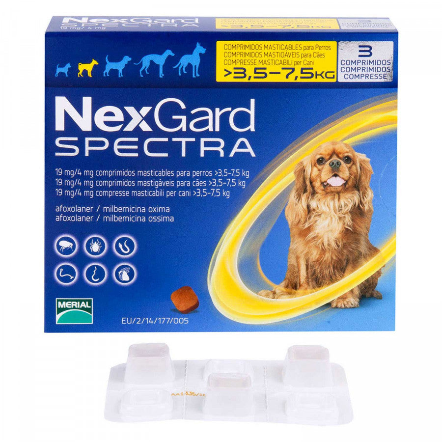 ネクスガードスペクトラ小型犬用3.5~7.5kg未満