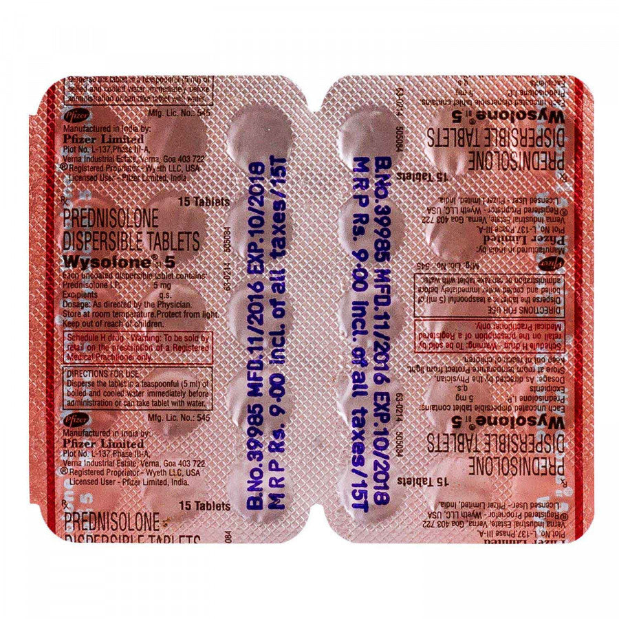 ワイゾロン(プレドニゾロン)5mg90錠
