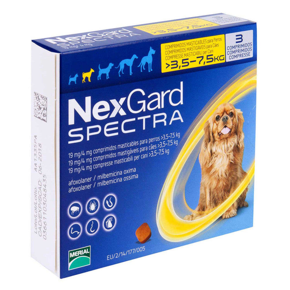 ネクスガードスペクトラ小型犬用3.5～7.5kg未満